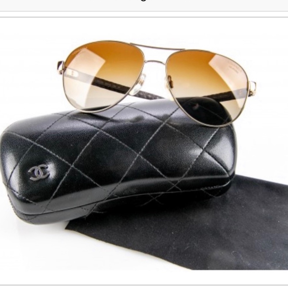 Chanel Aviator Sunglasses - Picture 1 of 9